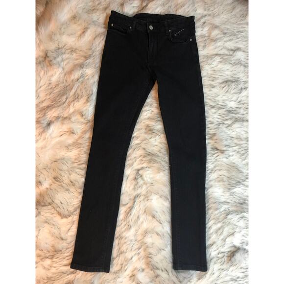 ASOS Mid Rise Solid Black Skinny Jeans 28 Waist - Picture 9 of 14